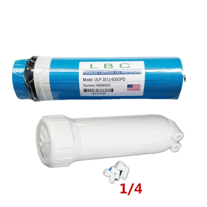 600 gpd reverse osmosis water filter LBC 3012-600 ro membrane filter ro system + water filter osmosis housing 1/4 Quick Links