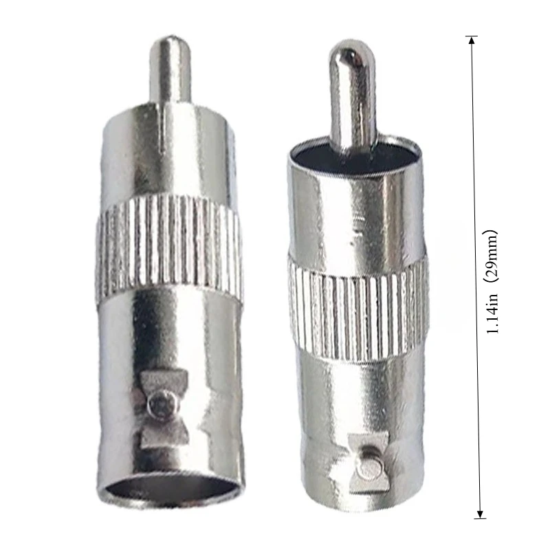 طقم محول فيديو للمراقبة مكون من 10 قطع - BNC أنثى/ذكر، BNC إلى RCA، موصلات Q9 إلى RCA/AV - متوافقة مع كاميرات CCTV وأجهزة DVR