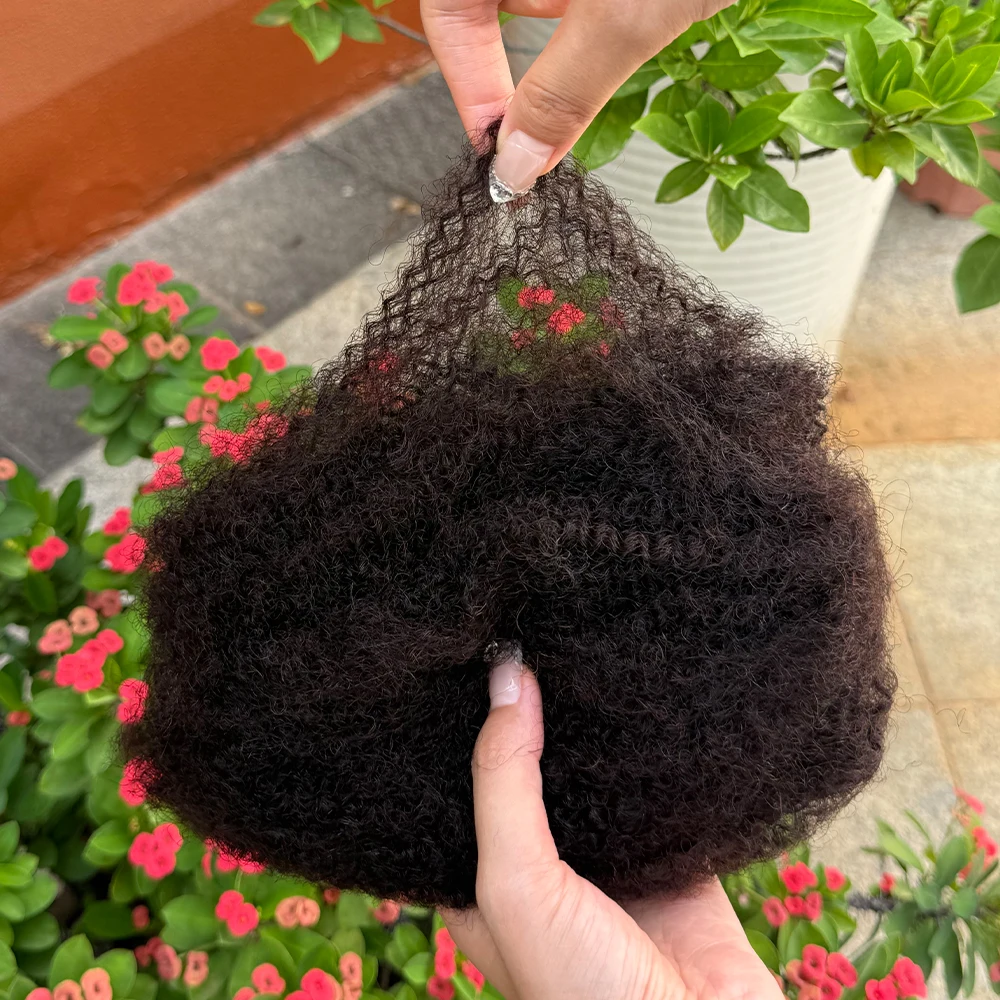 شعر بشري أفرو غريب 30 جرام/الحزمة Qvr غريب السائبة تجديل الشعر البشري 100% شعر بشري أفرو غريب السائبة لالتواء الصغير #4
