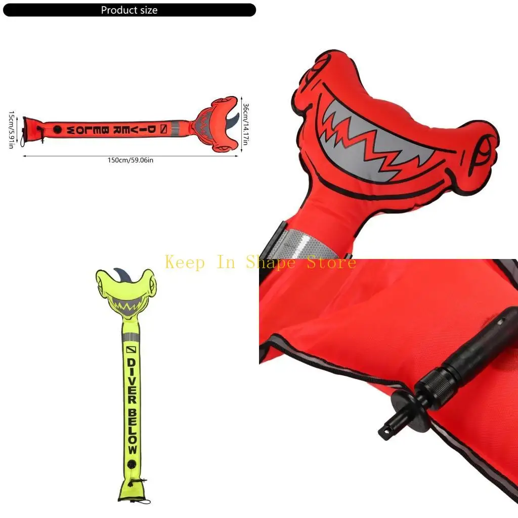 

U1JC Надувной буй для дайвинга с высокой видимостью для погружений на поверхность Маркерный буй для подводного плавания