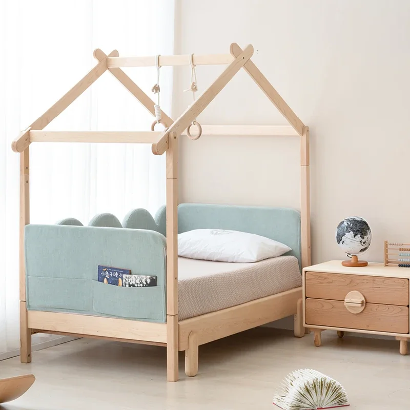 Wait a minute, a few wooden ice cream , separate , solid wood bedside , accompanying sleeping