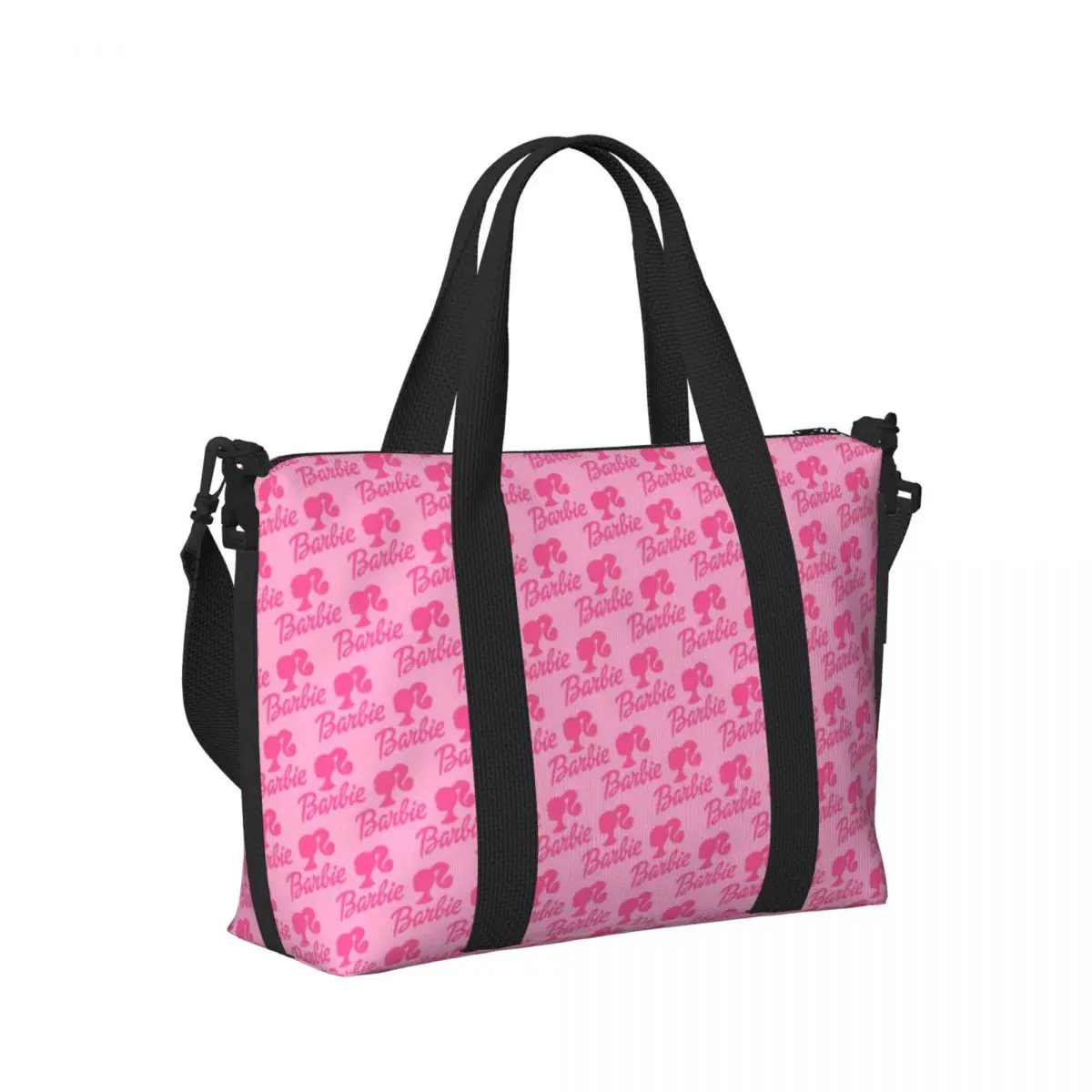 Borsa da viaggio da spiaggia Barbie personalizzata da donna con ampio scomparto borse da viaggio da palestra da spiaggia
