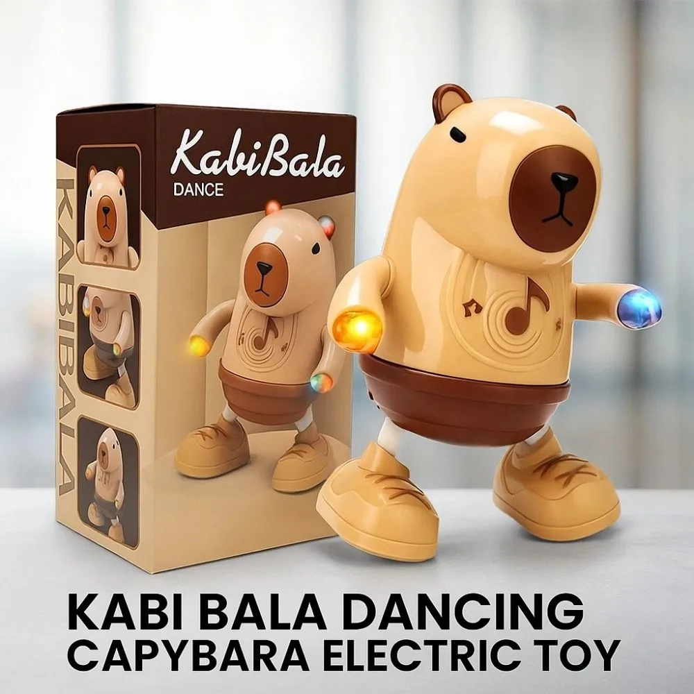 Singing Dance Electric Capybara Toys with Music Lighting Left Right Dance Capybara Dancing Toy Swinging Hands Durable