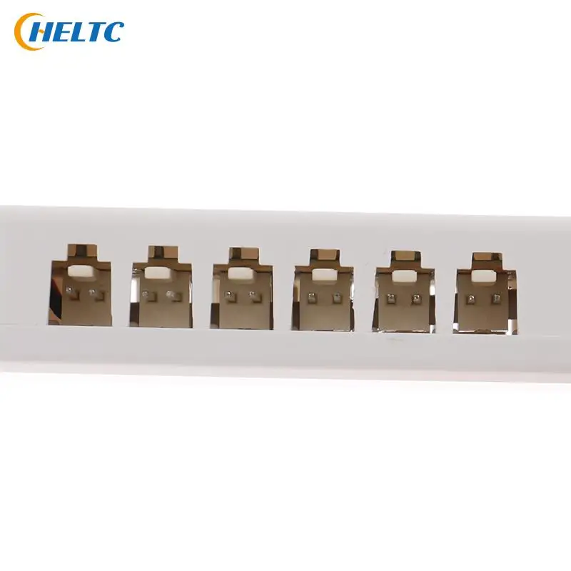 4/6/12Port 2510 Hub Splitter Kotak Persimpangan Konektor Distribusi Pria Steker LED Adaptor Lampu Kabinet 2.54 Jarak Dalam Ruangan Caixa