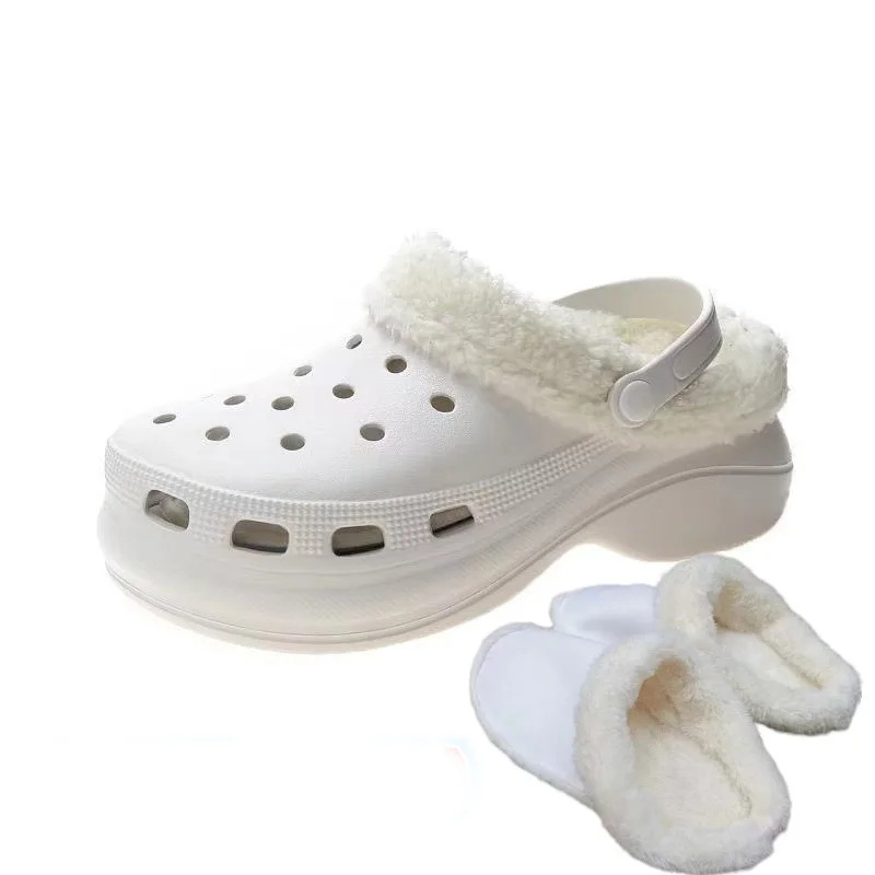 1 paar Winter Warme Schuh Abdeckungen Verdicken Plüsch Einlegesohle für Frauen Männer Schuh Abdeckung Abnehmbare Plüsch Liner Sandalen Strand Schuh zubehör
