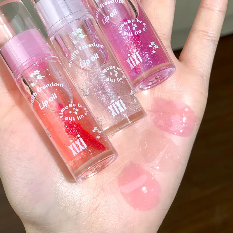 

1Pc Mirror Water Lip Gloss Lip Glaze Transparent Glass Lips Oil Liquid Lipstick Lipgloss Liptint Cosmetic Waterproof Longlasting