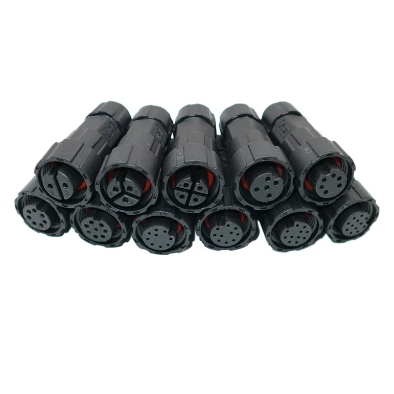 High Current M19 Waterproof Connector IP68 Panel Install Power Plug Socket Male Female Soldering/Screw Wiring Type Connectors