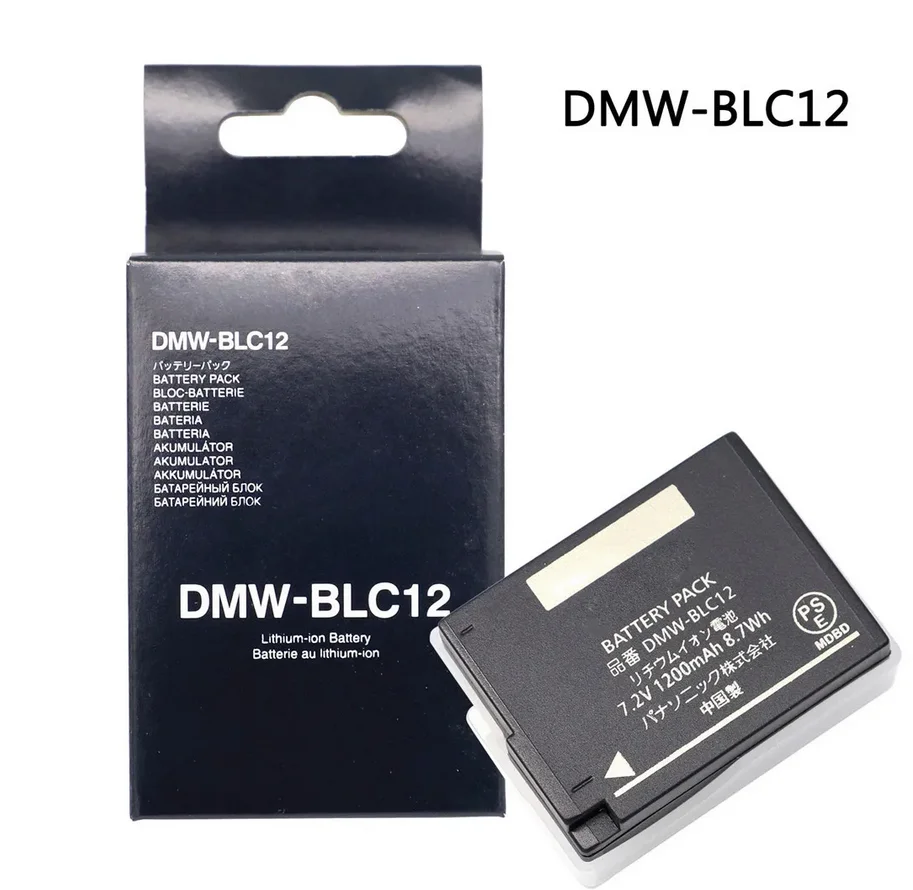 

DMW-BLC12 BLC12E BLC12PP 1200mAh Battery for Panasonic DMC-GH2S FZ3 G95 G85 G80 G5 G6 G7 GX8 FZ200 FZ300 FZ2500 FZ1000 Camera