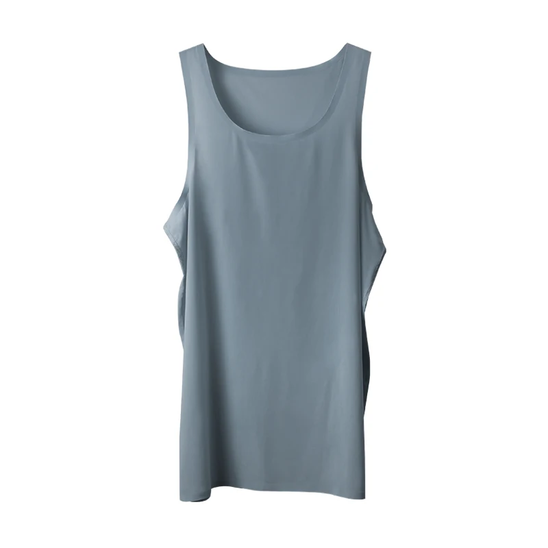 Weste Männer Eis Seide nahtlose tragen Unterhemd Männer ärmellose Unterwäsche reine weiße Sport Hürden Sommer dünne Basis Shirt