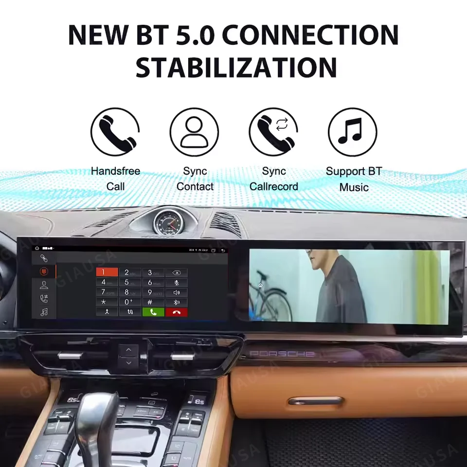 

12.3" RHD LHD For Porsche Cayenne 2011-2017 Upgraded Interactive Dual Screen Android 13 Multimedia Carplay GPS Navi Player DSP