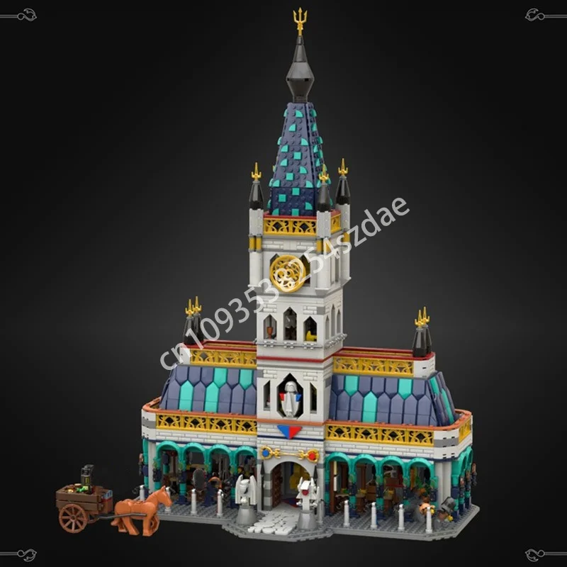 

2633pcs MOC Market Hall Castle Building Blocks Model Plastic STEAM Learning Hands-on ability up Christmas toy Gift