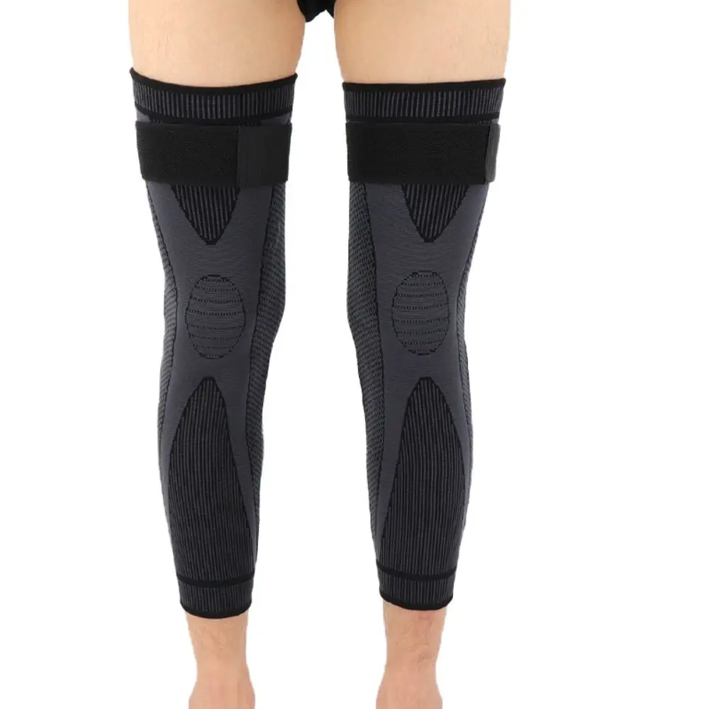 

Knee Protector With Non Slip Bandages Lengthen Knee Support Long Kneepad Brace Compression Knee Pads Elastic Knee Pads
