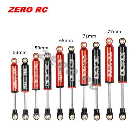 METAL 53mm 59mm 65mm 71mm 77mm Built-in Spring Shock Absorber Oil Damper For 1/12 Mini Crawler Rc Car MN128 FMS G500 1/18 TRX4M