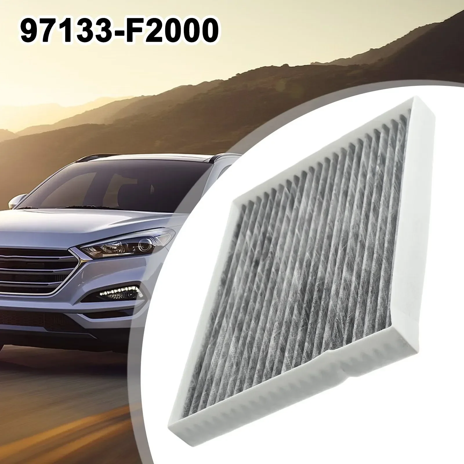 For Cabin Air Filter 97133-F2000 Cabin Air Filter Car Accessories For Hyundai Front Side Replacement Car Truck None