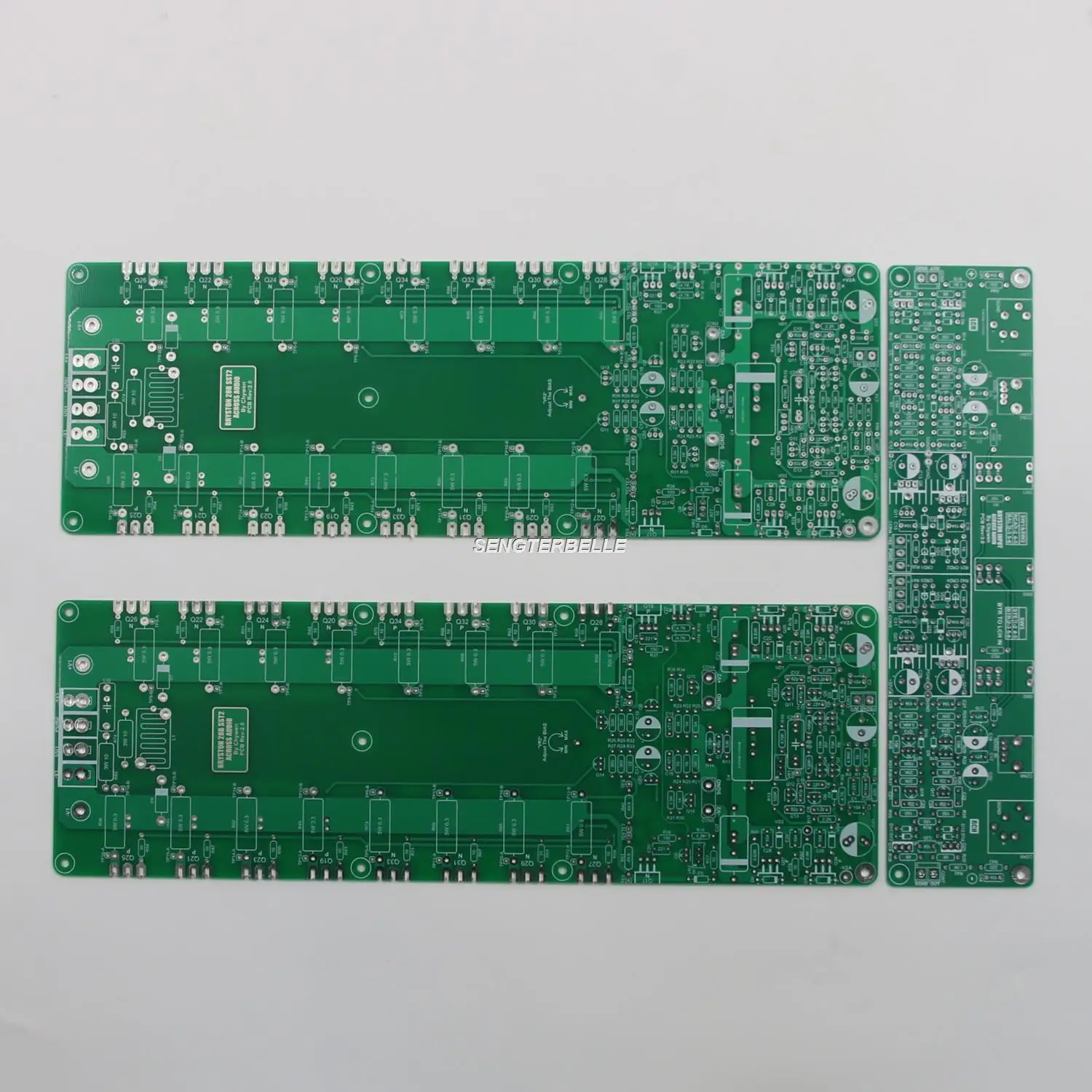 

One Pair Stereo Power Amplifier Bare Board Base On BRYSTON 28B SST2 Circuit + Input Board PCB