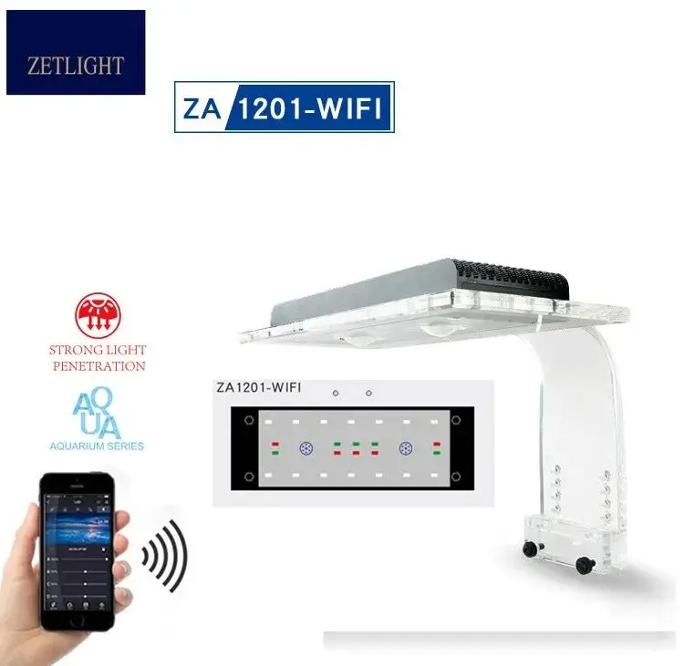 ZETLIGHT ZA-1201AI ZA1201 ZA1201WIFI LED light coral grow marine reef tank white blue aquarium fish tank SPS LPS color grow