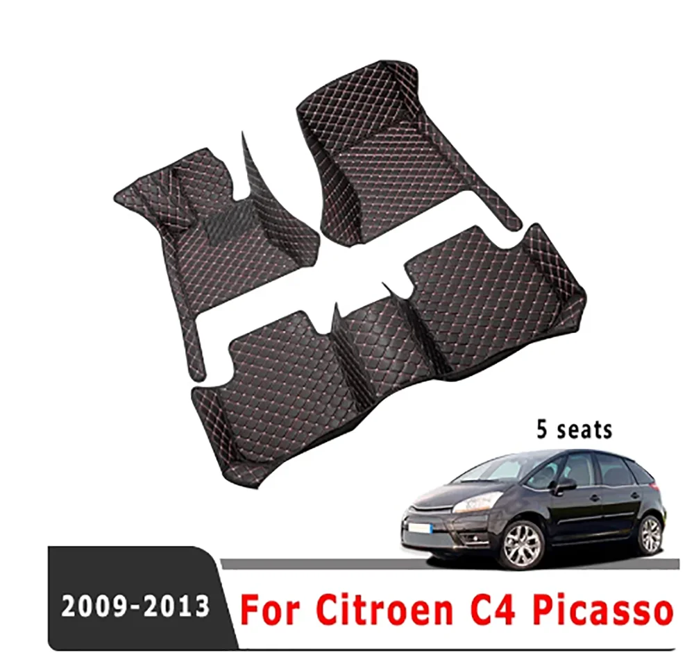 

Автомобильные коврики для Citroen C4 Picasso 2013 2012 2011 2009 (5 сидений), аксессуары для интерьера, защитные коврики для украшения автомобиля