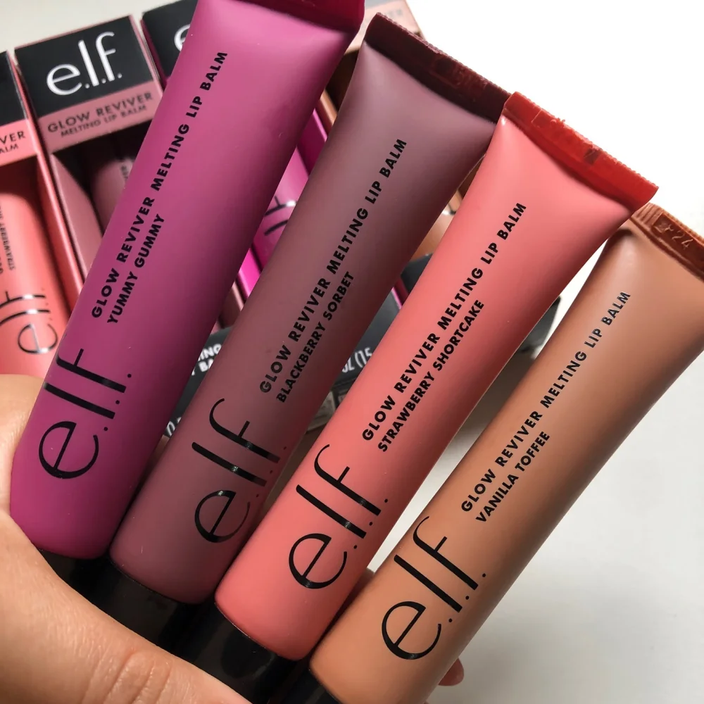 Brillo Labial Elf Makeup, Ligero, Hidratante, Nutritivo, Reparador, Mejora las Líneas de los Labios, Reduce la Sequedad, Crea un Aspecto Naturalmente Voluminoso