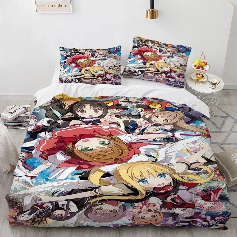 Cardcaptor Sakura 3D NEW Duvet Cover Pillowcase Bedding Set Adult Boy Girl Bedroom Decoration Children Single Double Large