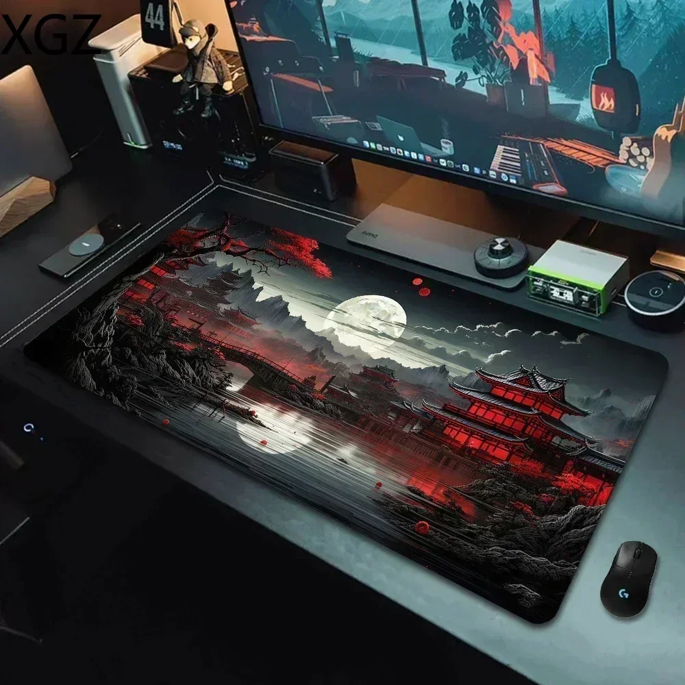 XXL Stars Sky Moon Mouse Pad Large Computer Office Gamer Table Mats  Rubber Anti-slip Gaming Keyboard Mousepads Long Desk