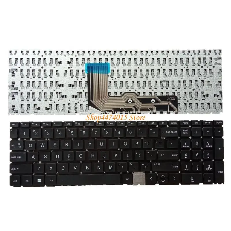 K1AA New US Layout Inglish Laptop Keyboard para para envidia 15-ed 15-ed0000 15m-ed0000, teclado cuaderno negro sin backli