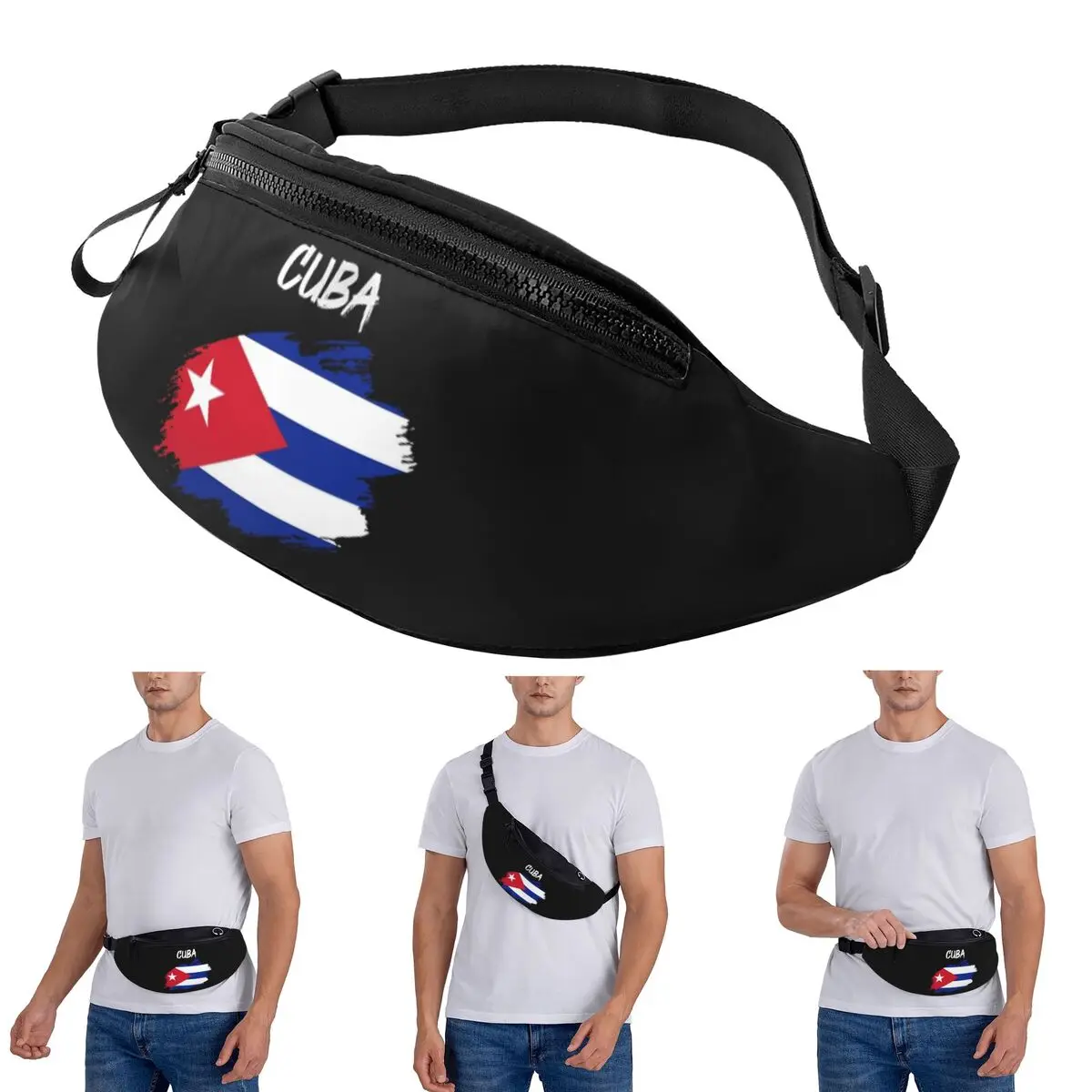 

Поясная сумка через плечо Кубинский флаг Флаг Мужчины Женщины Поясная сумка Путешествия Бег Деньги Телефон Чехол