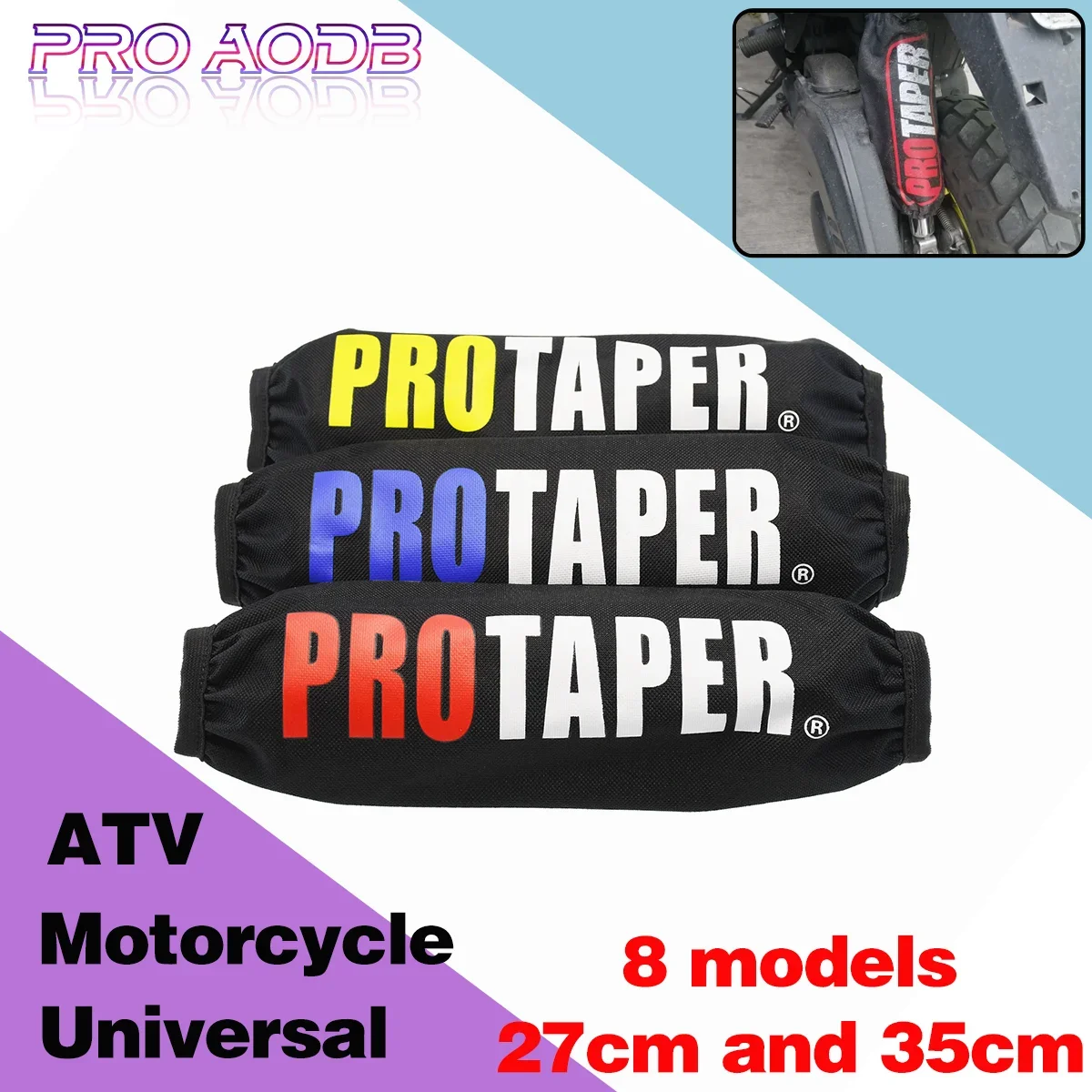 

New 270mm 350mm Rear Shock Absorber Suspension Protector Protection Cover For YZF KLX Dirt Pit Bike Motorcycle ATV Quad scooter