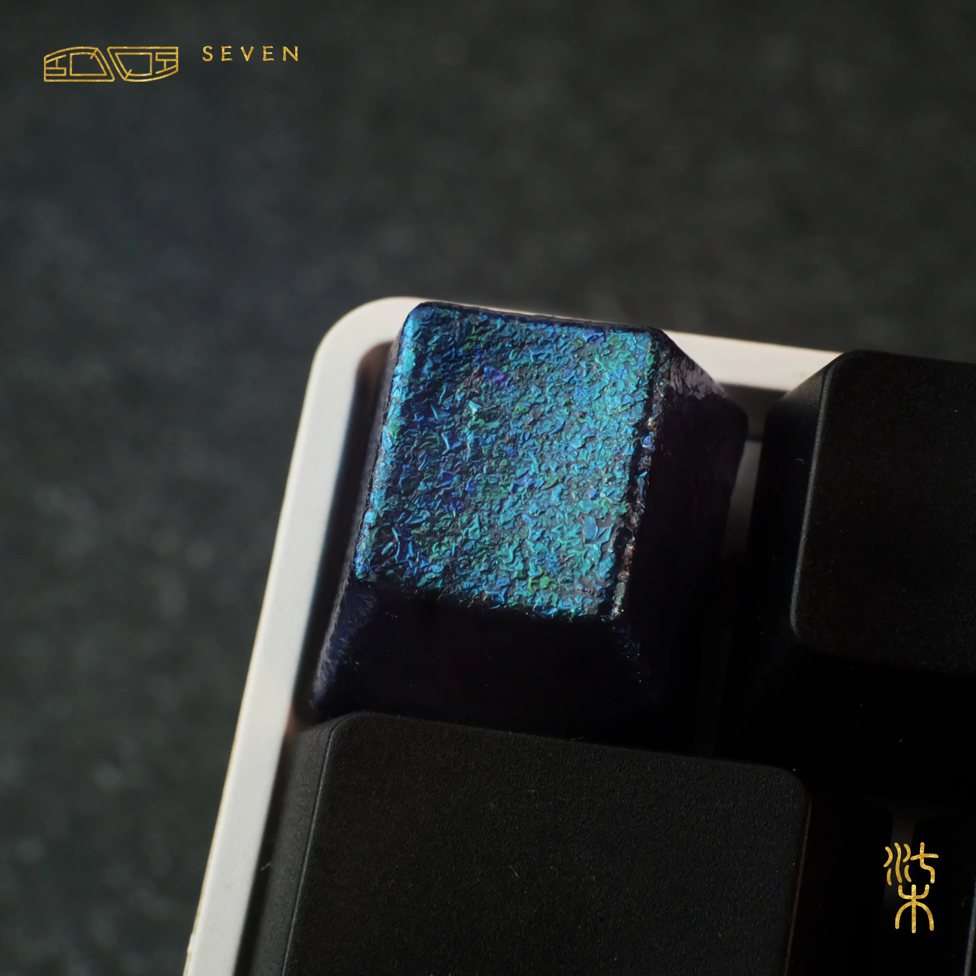 Ceramic keycap rock color series personalized large paint mechanical keyboard