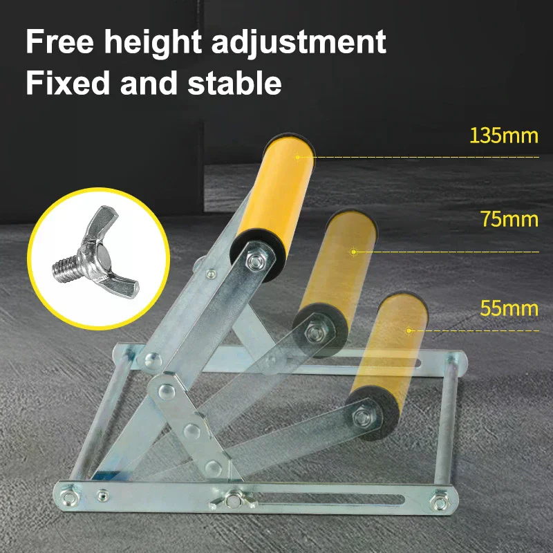 Multifunctional Cutting Machine Material Rack Miter Saw Roller Support Stand Adjustable Foldable Auxiliary Support Bracket