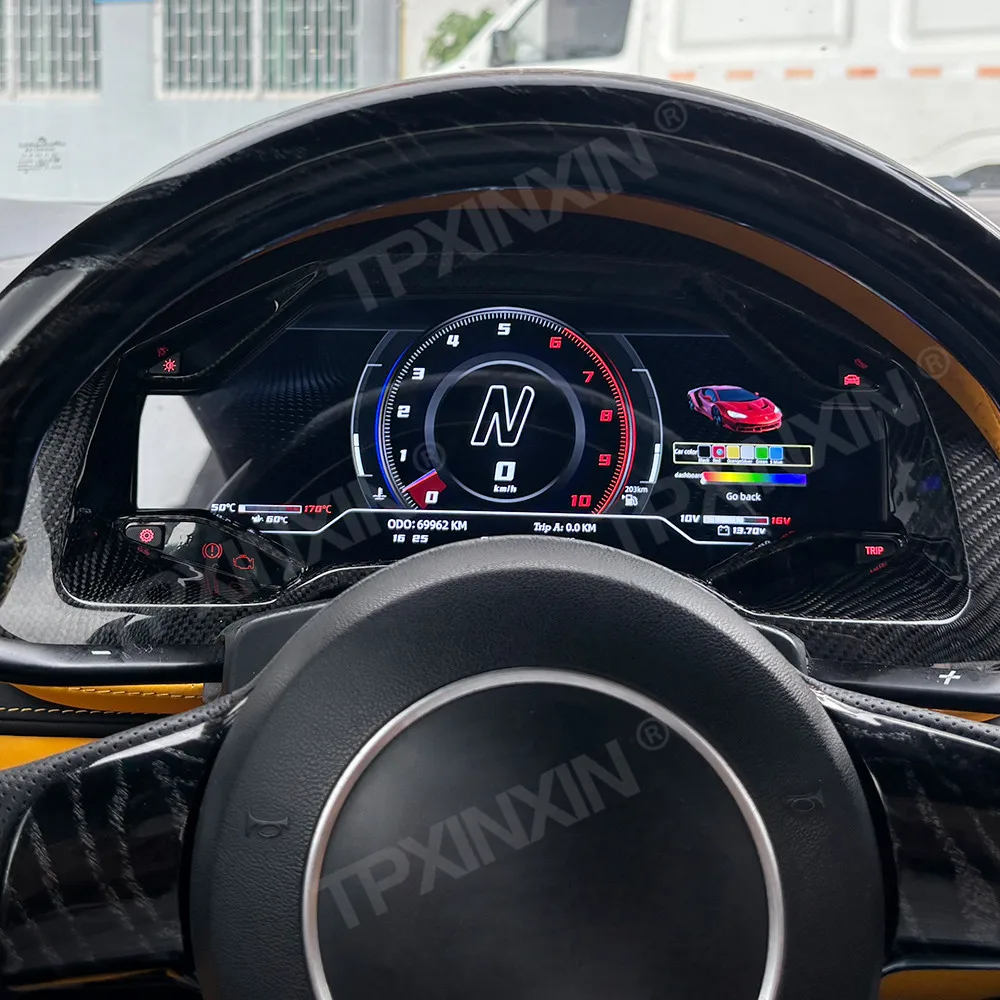 For Lamborghini Gallardo 2003-2013 Car LCD Dashboard Digital Cluster Virtual Cockpit Instrument Speedometer Multifunctional