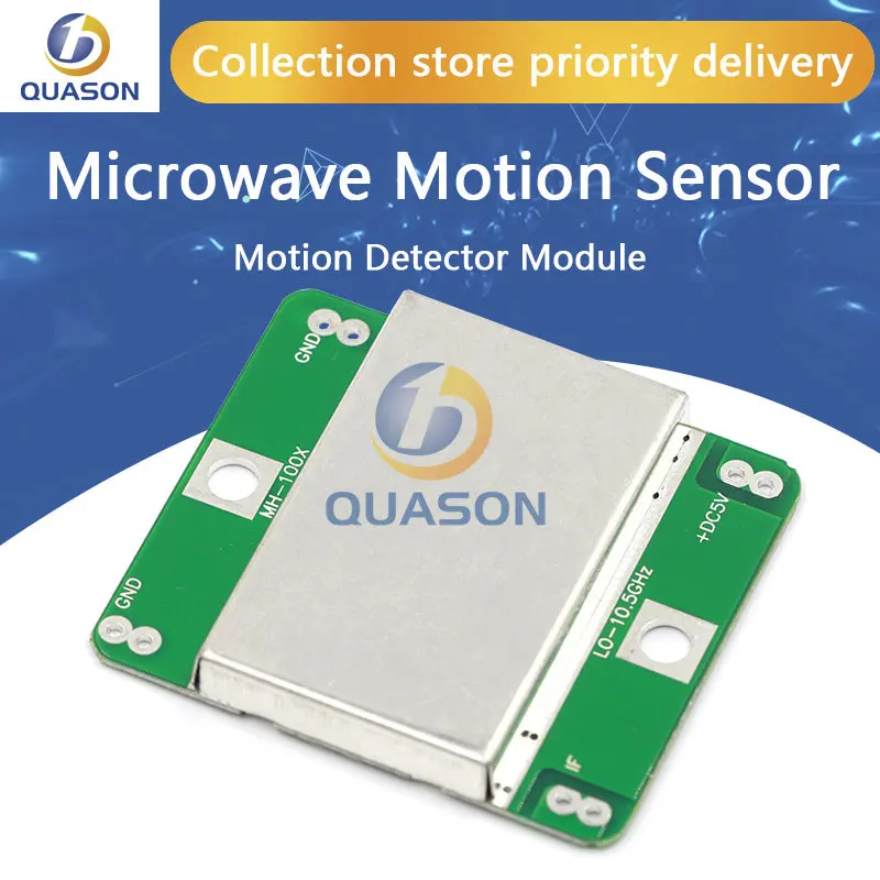 Microwave Doppler Radar Wireless Module Motion Sensor HB100, Microwave Motion Sensor, Motion Detector