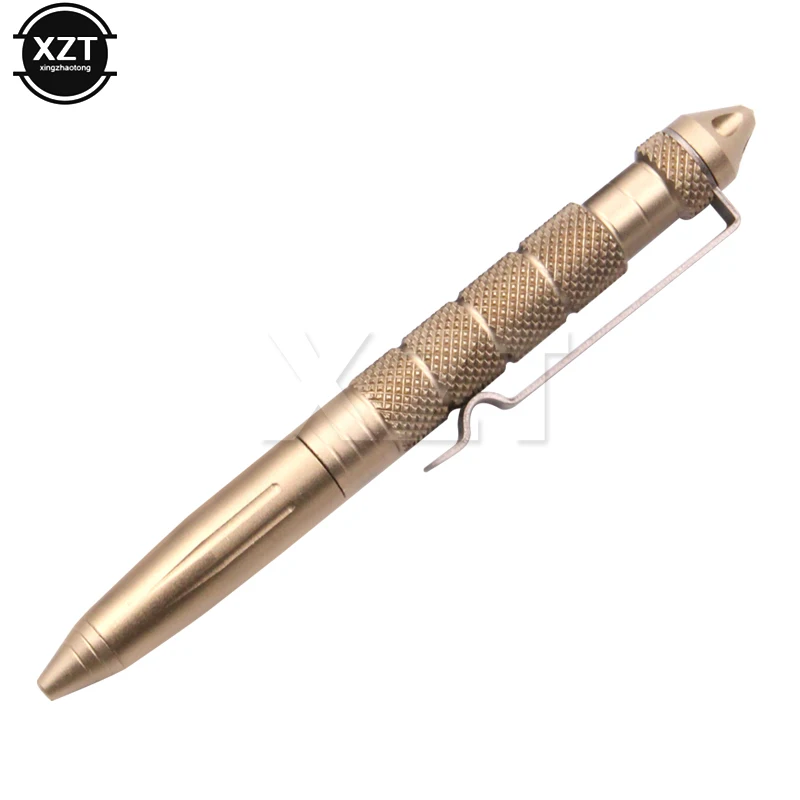 1Pcs High Quality Metal Colour Tactical Defense Pen School Student Office Ballpoint Pens