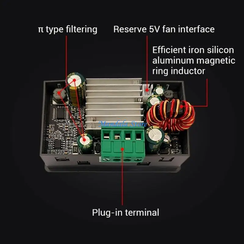 U2JC DC6-36V to DC0.5-36V 4.4.5A 40W Bucking Converters Step Down Module Constant