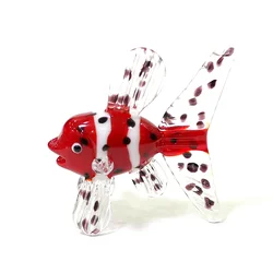 Cute Murano Glass Tropical Fish Mini Figurines Craft Ornaments Creative Desktop Aquarium Decor Sea Animal Statue Gifts For Kids