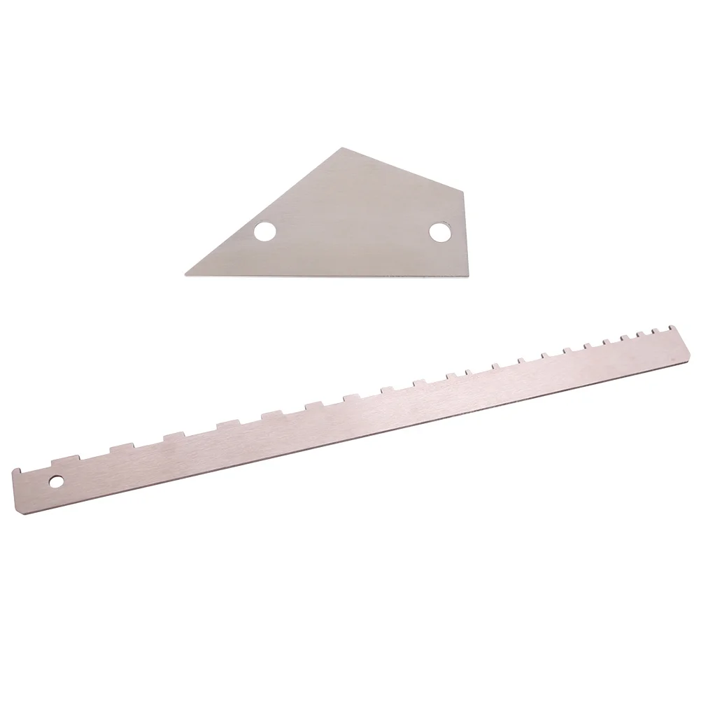 

2Pcs Guitar Neck Notched Straight Leveling Ruler Reliable Bass Fret Rocker Tool for Neck Fretboard Adjustment and Checking