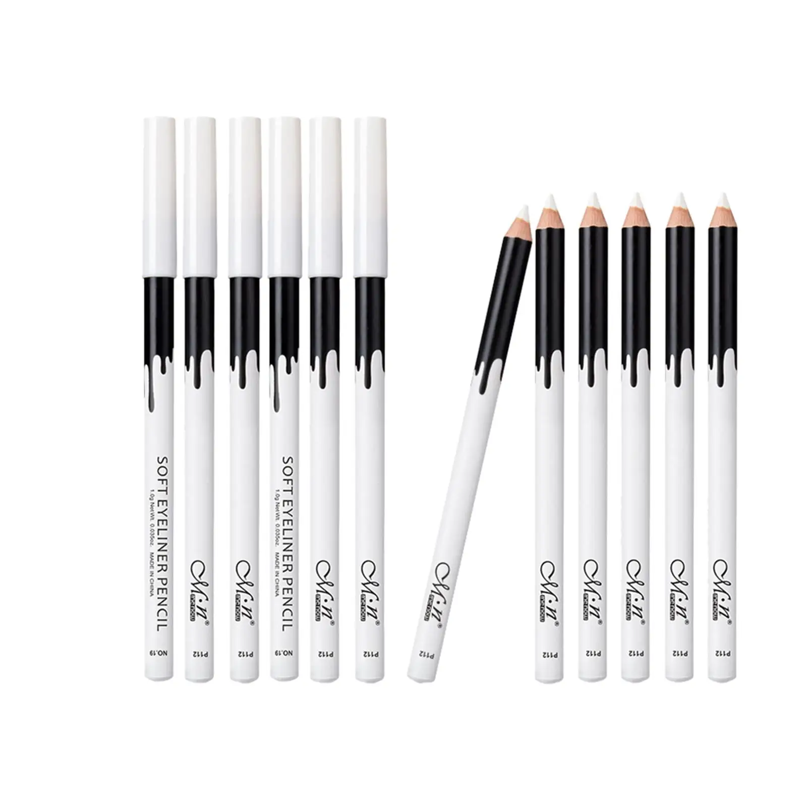 Matita per ombretto Penna per eyeliner multiuso Evidenzia stick Kit di pennelli per trucco da viaggio per look occhi audace