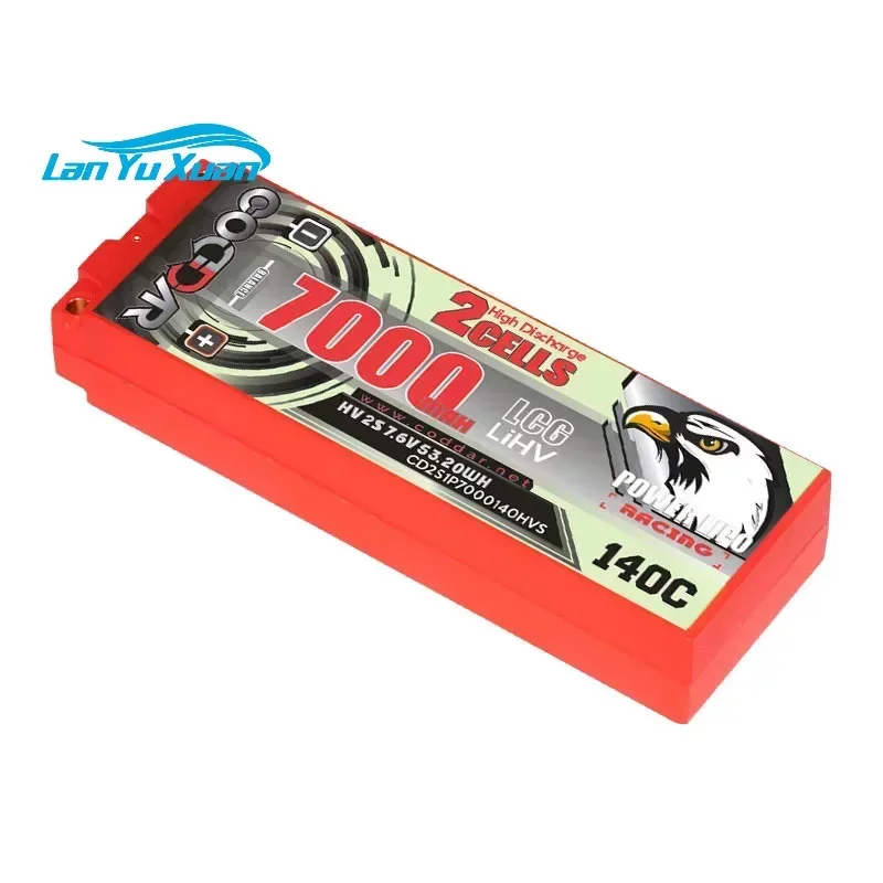 

CODDAR 2S 7000mAh Lipo Battery 7.6V 140C with XT90 T XT60 Plug For RC Vehicles Car Tank Truck Boat Truggy Racing Model LIHV