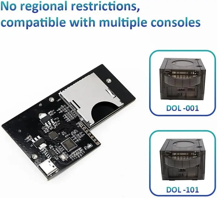 محاكي محرك الأقراص الضوئية متوافق مع CUBEODE V1.2، محول بلاستيكي (مجموعة سوداء)