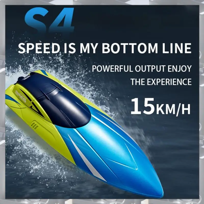 A84F-2.4G محرك الدفة المزدوج مقاوم للماء قارب عالي السرعة هدية للأطفال نموذج سفينة التحكم عن بعد متينة باللون الأحمر