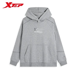Xtep Pullover Sweater For Men And Women Winter Hooded Hoodie Trendy Retro Comfortable Tops 876427930005