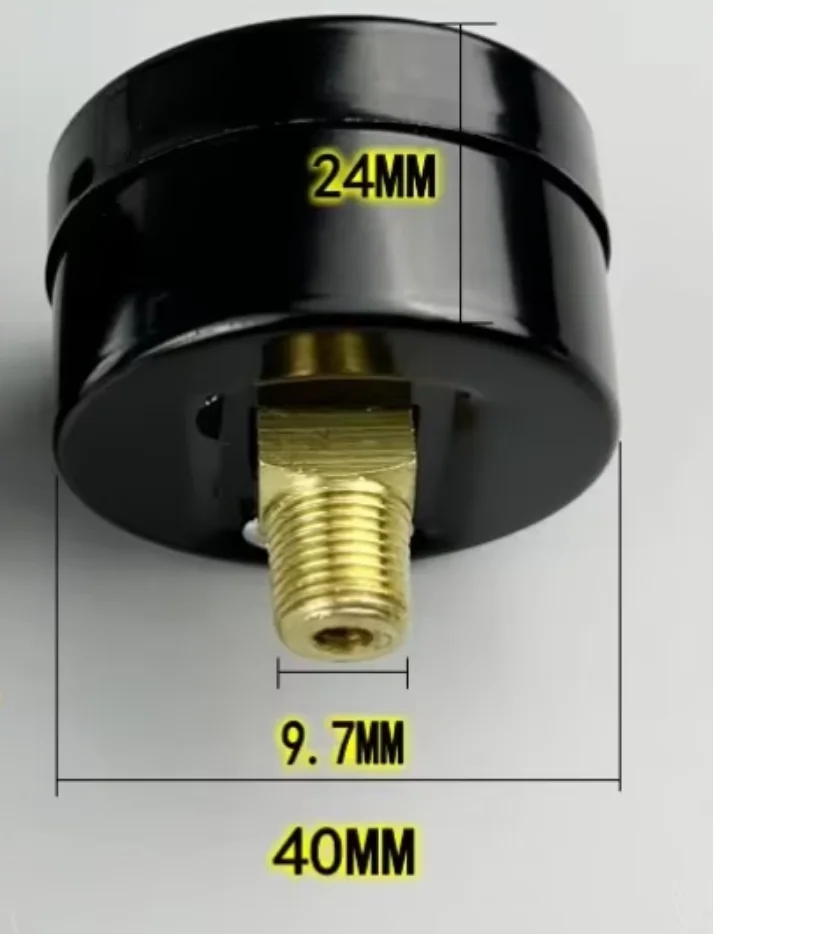 0-0.1MPA  Y40Z   Axial Pressure Gauge Vacuum Gauge Back-connected Pneumatic Pneumatic Water