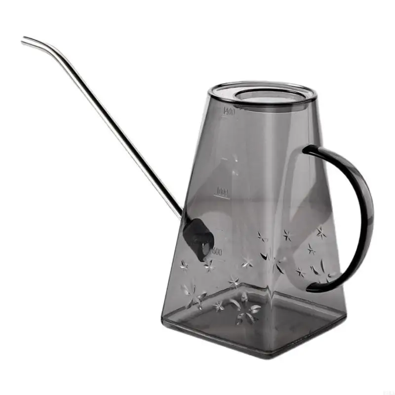   1400ml Small Watering Can Stainless Steel Long Spout for Home Garden Use