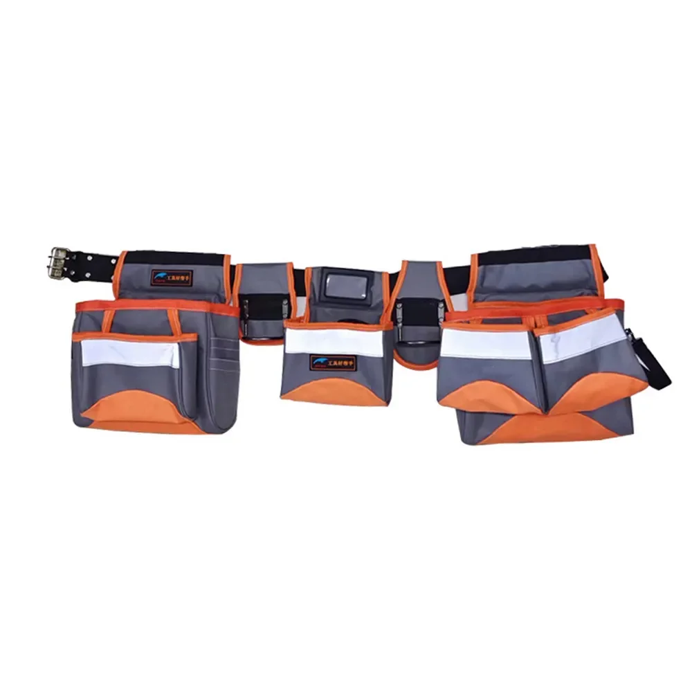 New Portable Backpack Tool Belt Suspenders Bag Set Adjustable Lumbar Support Tool Belt and Yoke-style Suspenders for Electrician