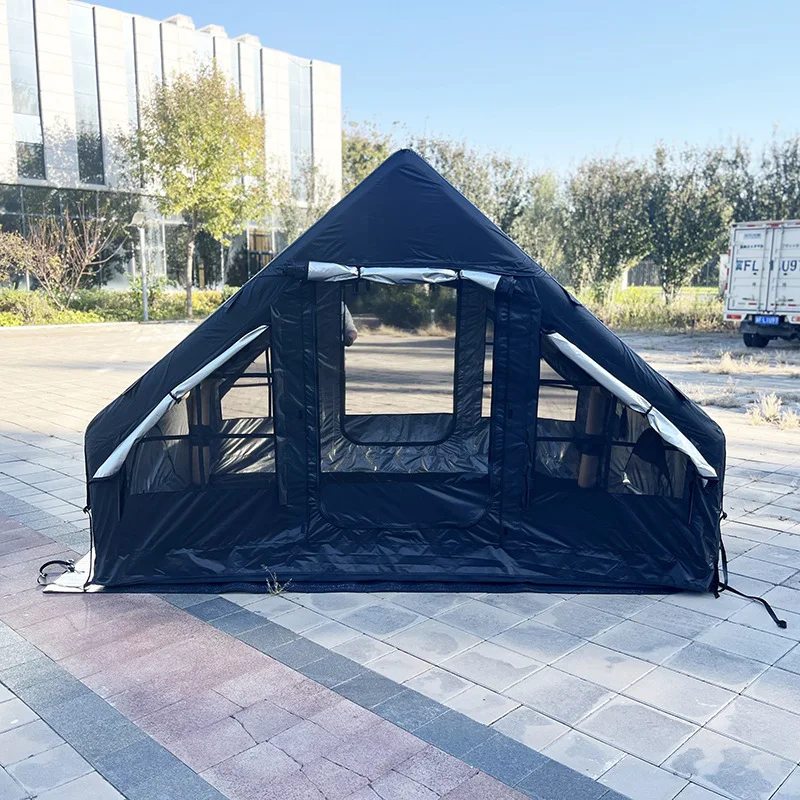 Outdoor Tent Rainproof 6.3 Square Meters Inflatable Ridge Camping Oxford Cloth Outdoor Tent