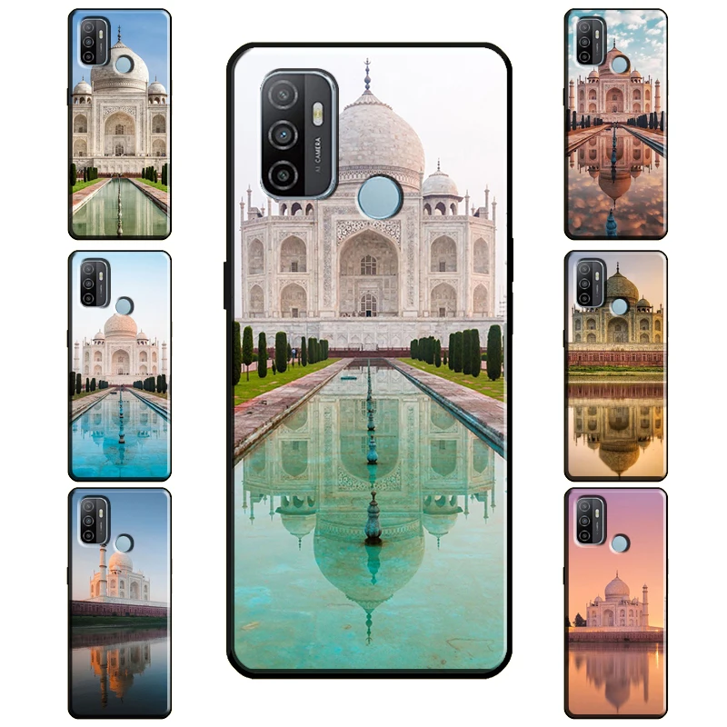 Taj Mahal India Mausoleum Case For OPPO Find X3 Pro F5 F7 A52 A72 A15 A83 A91 A3S A5S A5 A9 A31 A53 2020 Back Cover