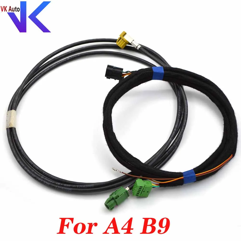 For VW Audi A3 Q2 A4 B9 8W MIB 2 CarPlay MDI USB AUX IN Plug Cable Wiring Harness