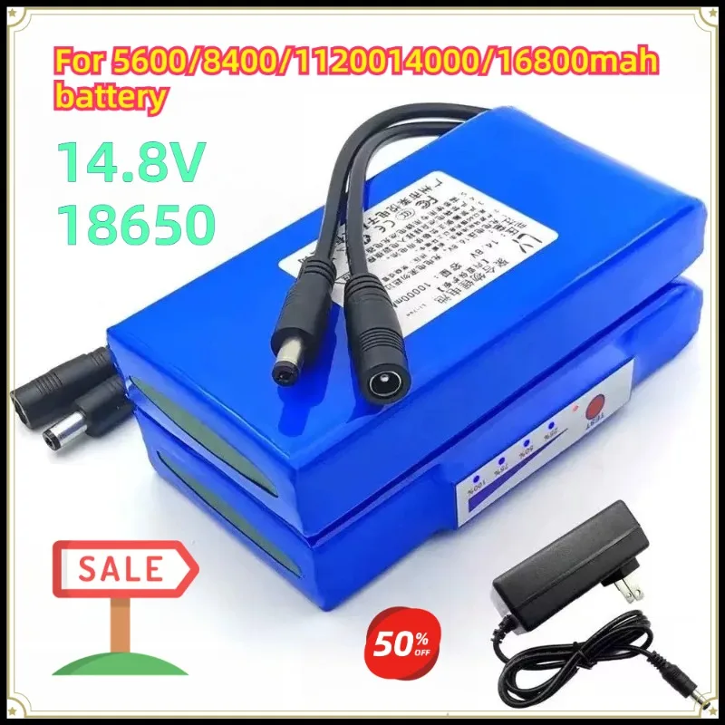 For 14.8V 18650 5600/8400/1120014000/16800mah Power Battery Pack Lithium Battery Medical Equipment Rechargeable Battery