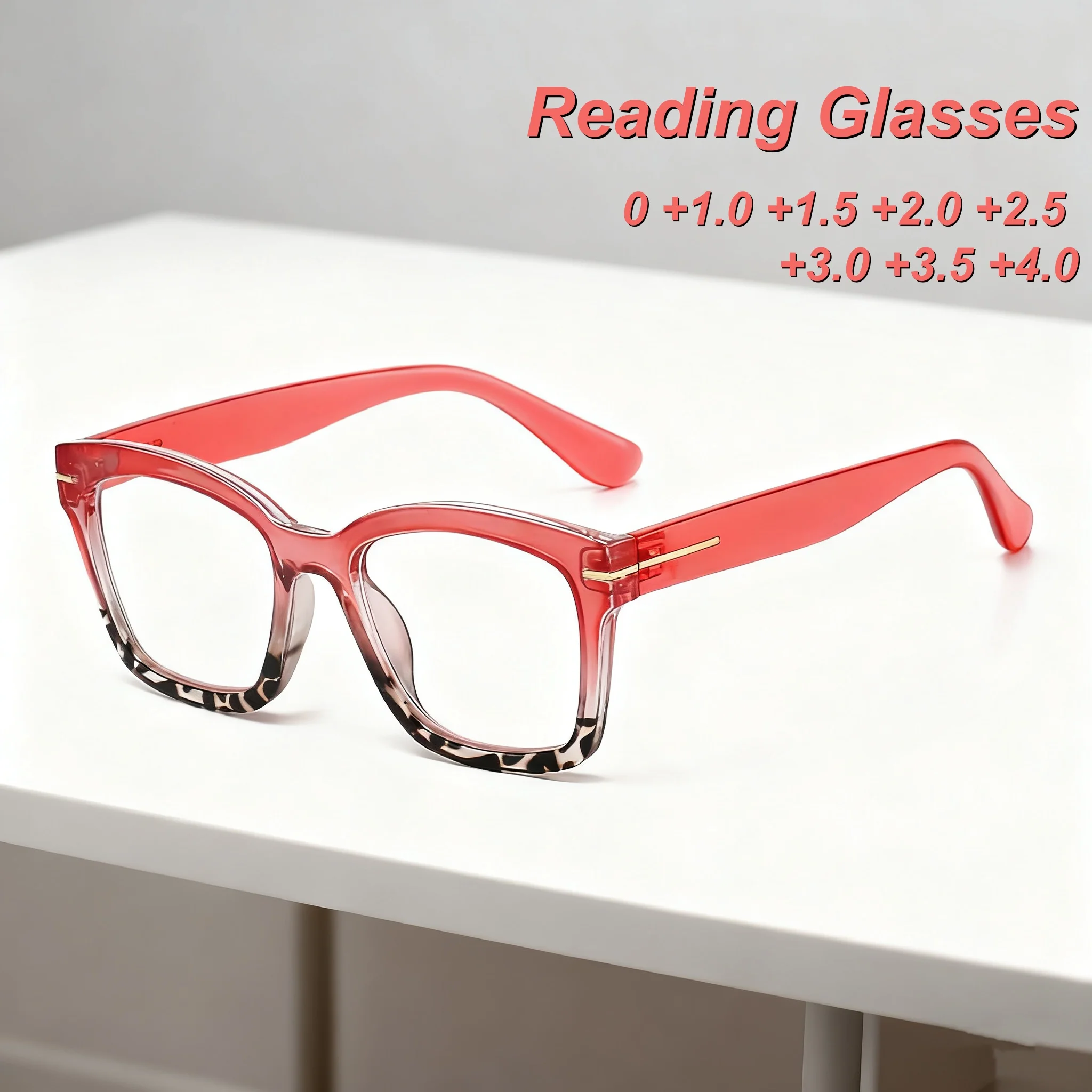 

Retro Style Personalized Metal Frame Women's Reading Glasses Fashionable Neutral High-quality Anti Blue Light Presbyopia Glasses