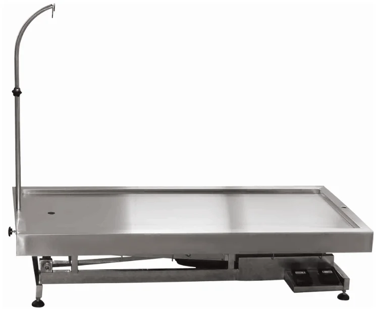 FT-861-TLT Electric lifting SUS304 stainless steel exam table with tilting tabletop and castors