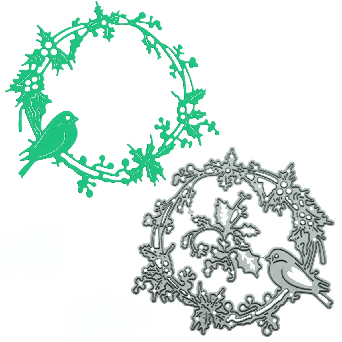 

Flower Wreath Frame With Bird Metal Decorative Dies Scrapbooking Cutting Dies Craft Album Card Art Work Decorating Cutter Die